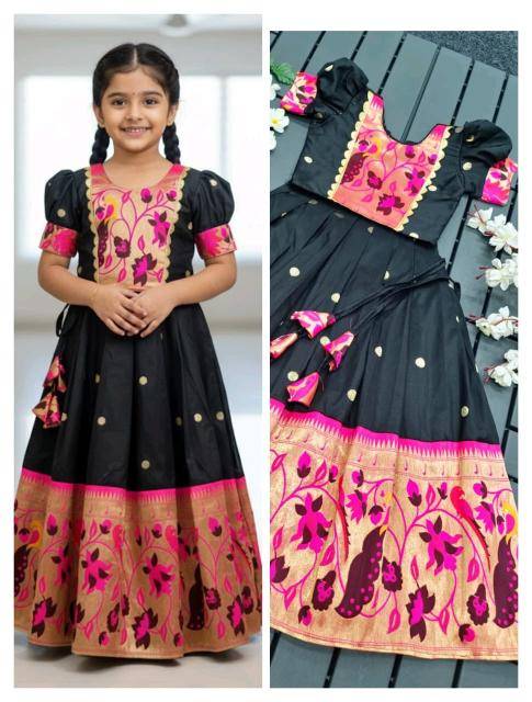 NEW LAUNCING PAITHANI KIDS LEHENGA CHOL silk Kids clothing wholesale